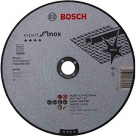 DISCO DE CORTE CONCAVO STANDARD INOX BOSCH 230X1,9mm