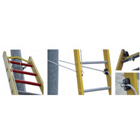 Kit poste para escaleras de fibra